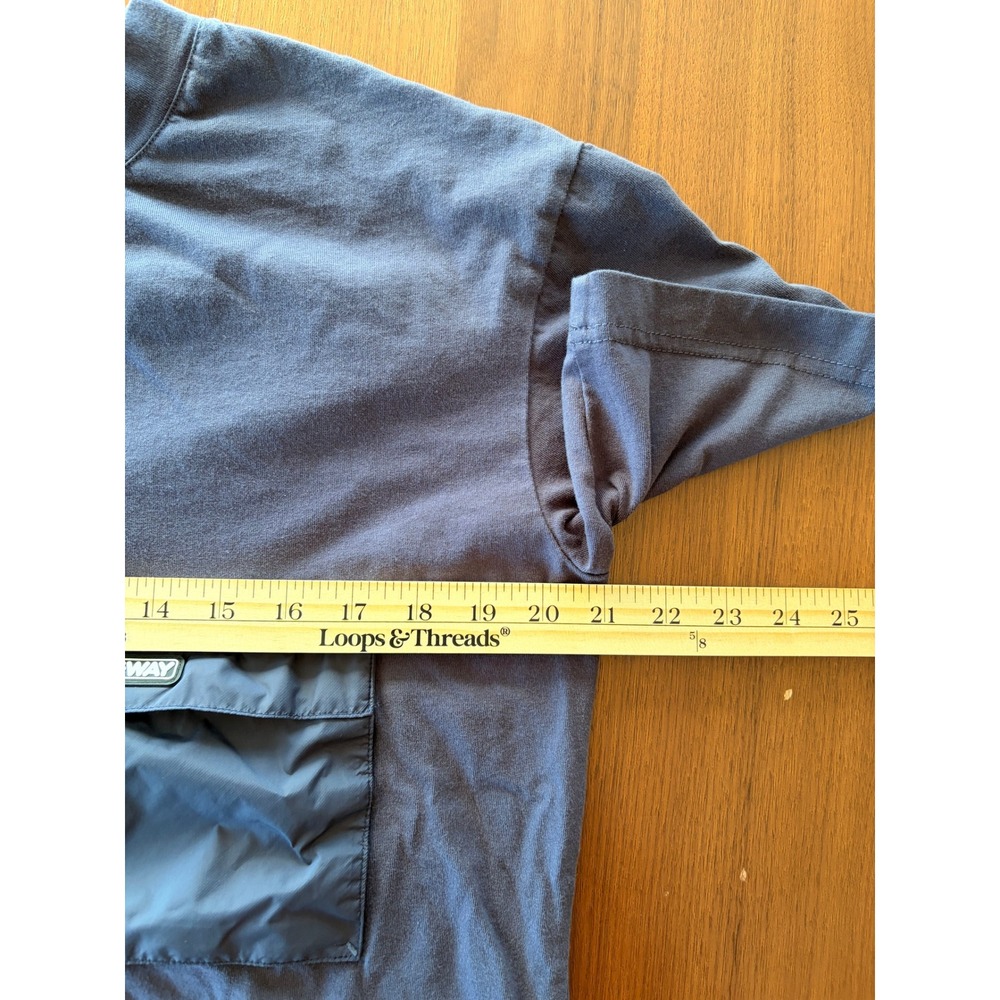 K-Way T-Shirt Men's M Navy Blue Cotton Crew Neck made in Italy - Picture 8 of 8